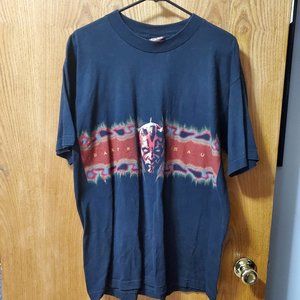 Vintage Star Wars Episode I Darth Maul Black T-Shirt Mens Size Medium